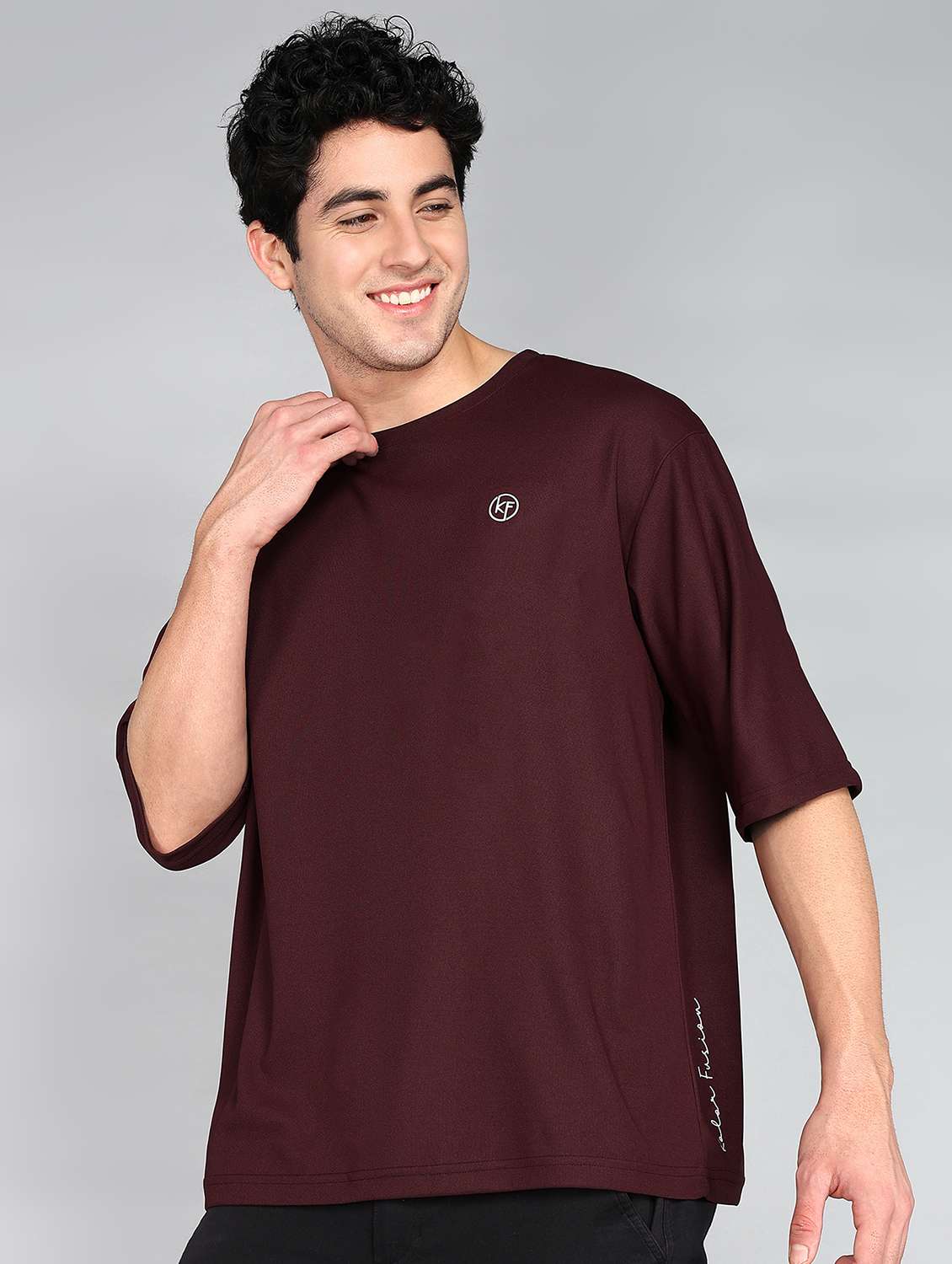 men crew neck logo print t-shirt - 20970437 -  Standard Image - 1