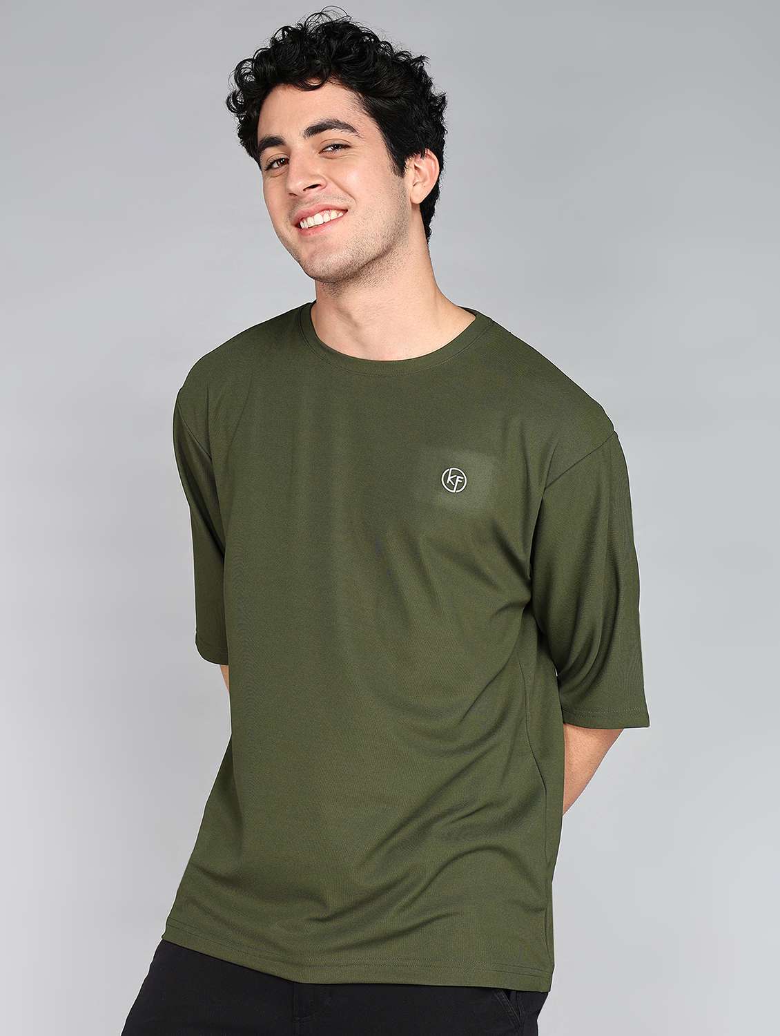 men crew neck logo print t-shirt - 20970438 -  Standard Image - 1