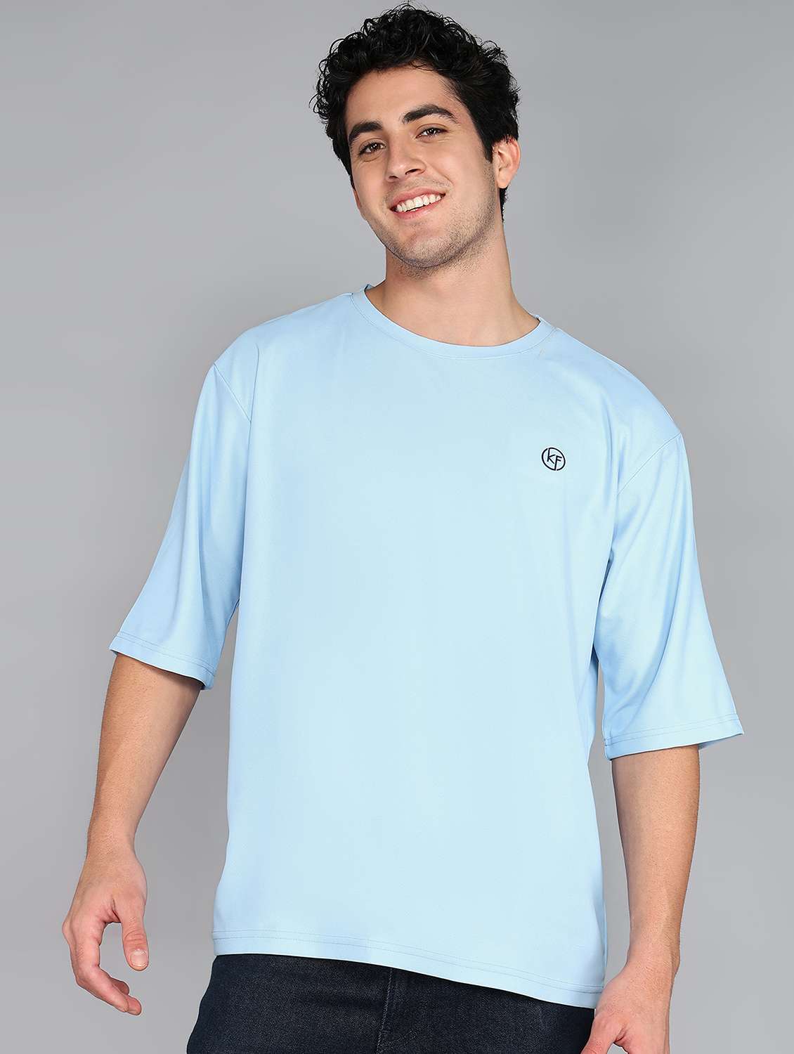 men crew neck oversized t-shirt