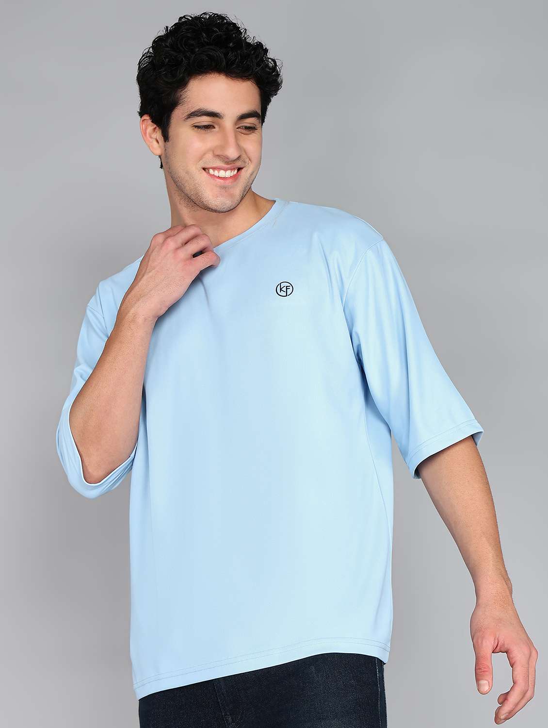 men crew neck oversized t-shirt - 20970440 -  Standard Image - 1