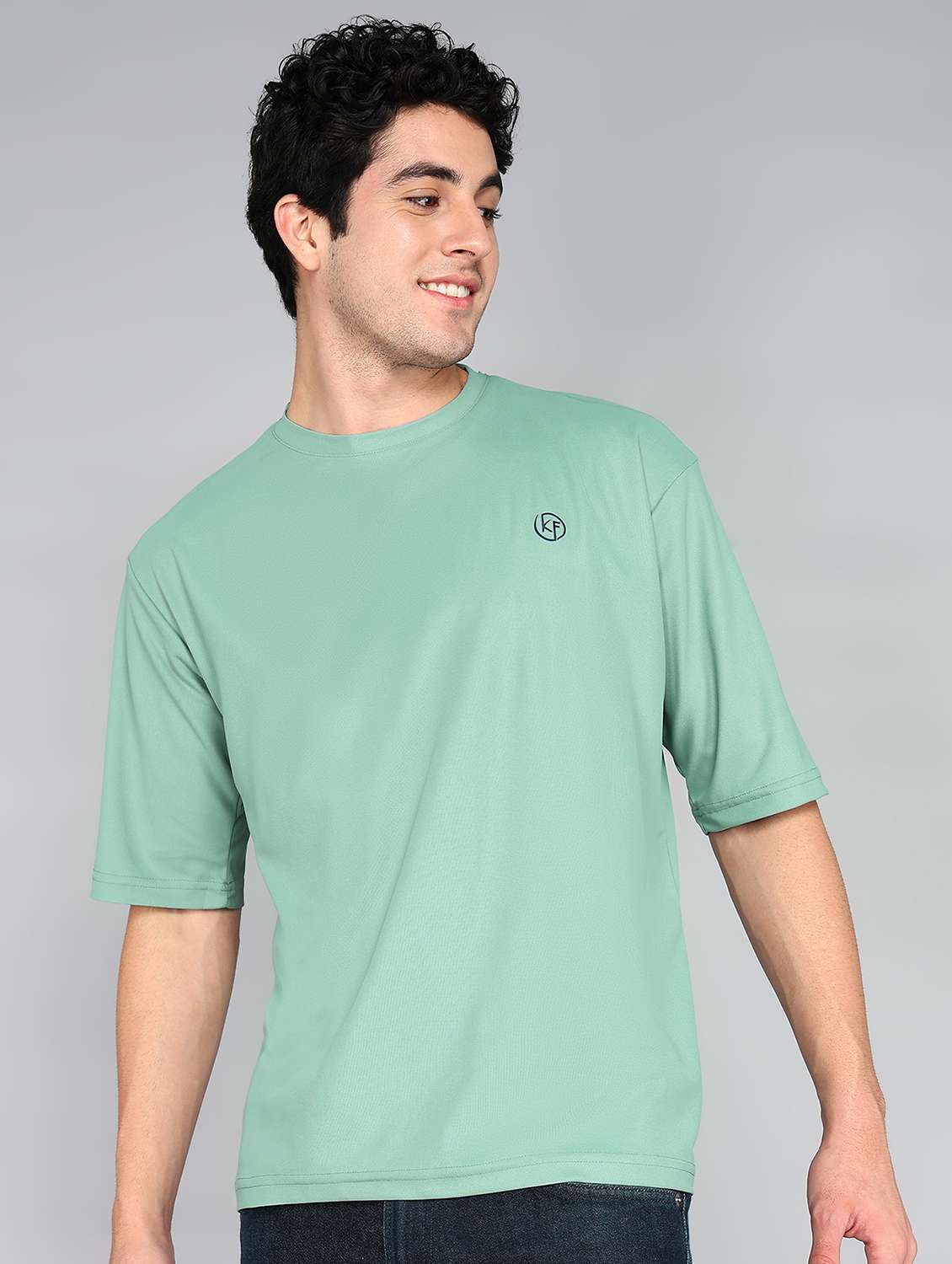 men crew neck logo print t-shirt - 20970442 -  Standard Image - 1