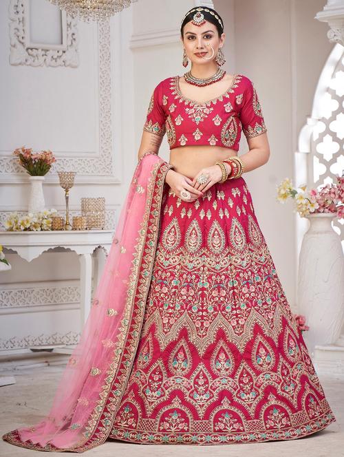 women flared semi-stitched lehnga - 20970450 - Standard Image - 0