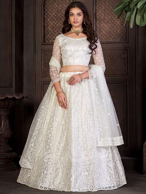 women flared semi-stitched lehnga - 20970480 - Standard Image - 0
