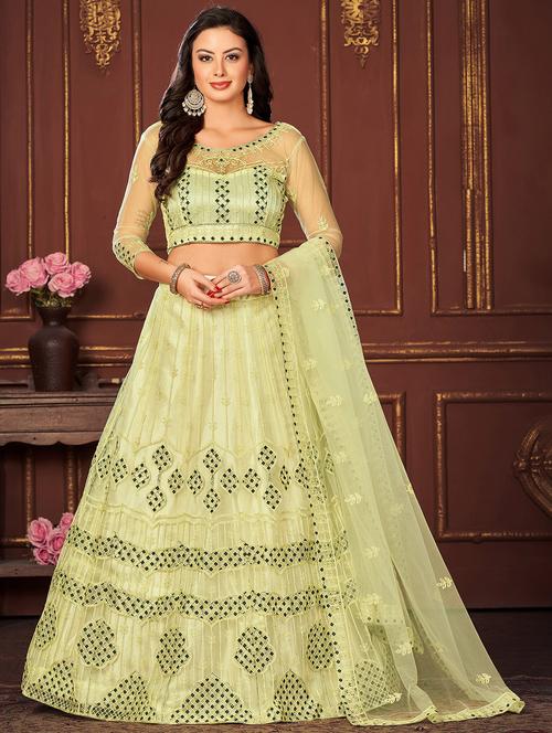 women embroidered lehenga choli with dupatta - 20970488 -  Standard Image - 0