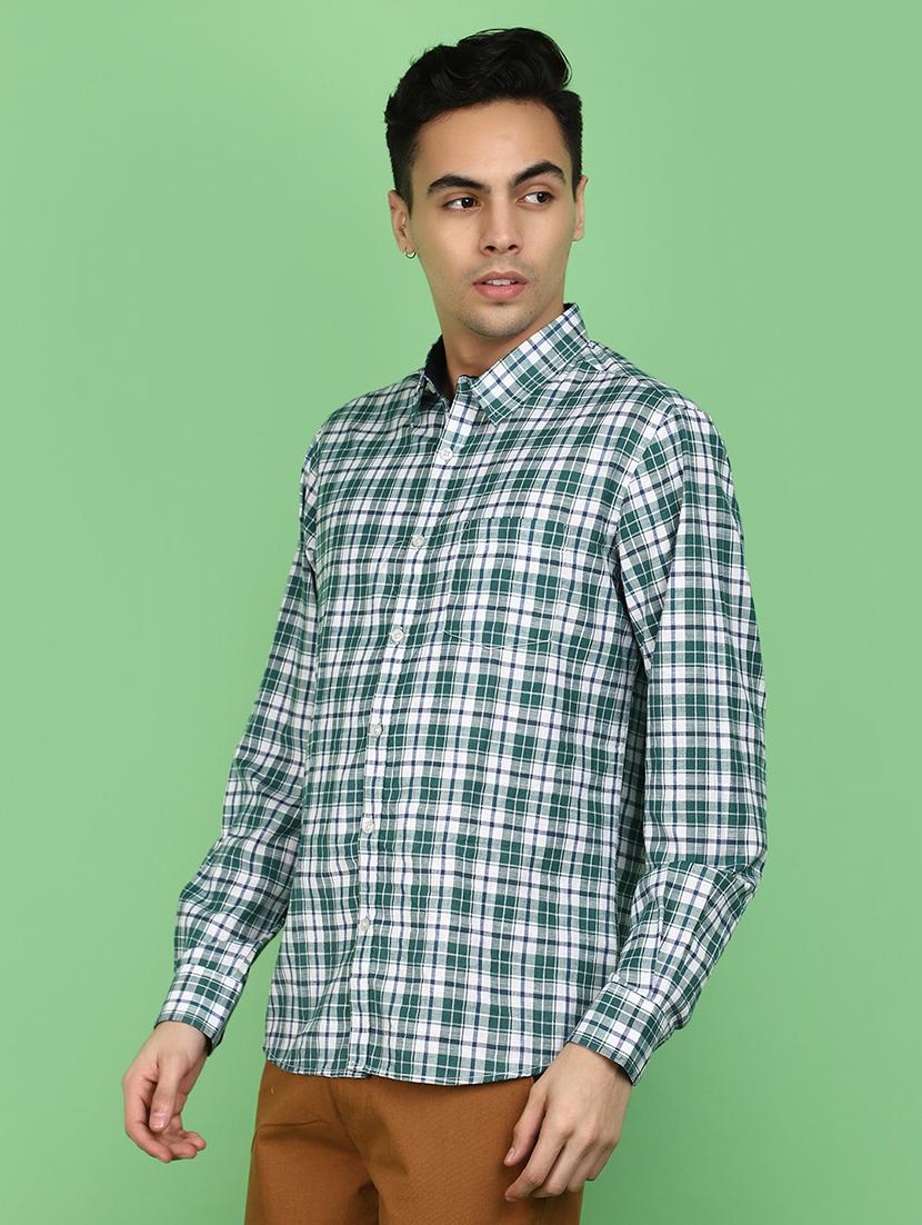 check printed casual shirt - 20970579 - Standard Image - 1