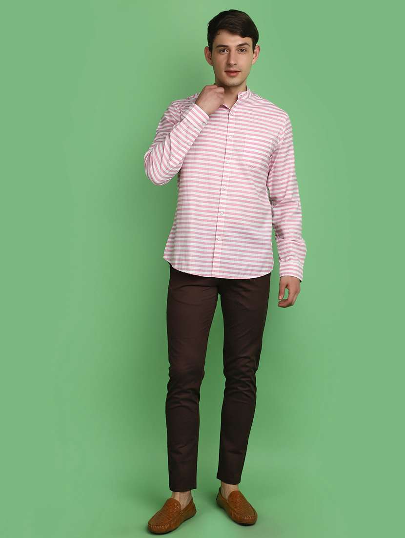 men solid ankle length chinos  - 20970603 -  Standard Image - 4