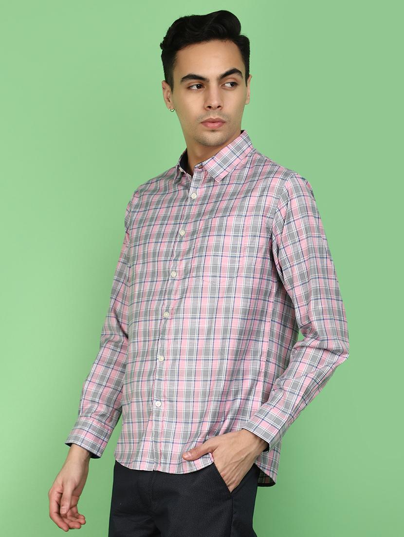 check printed casual shirt - 20970614 -  Standard Image - 1