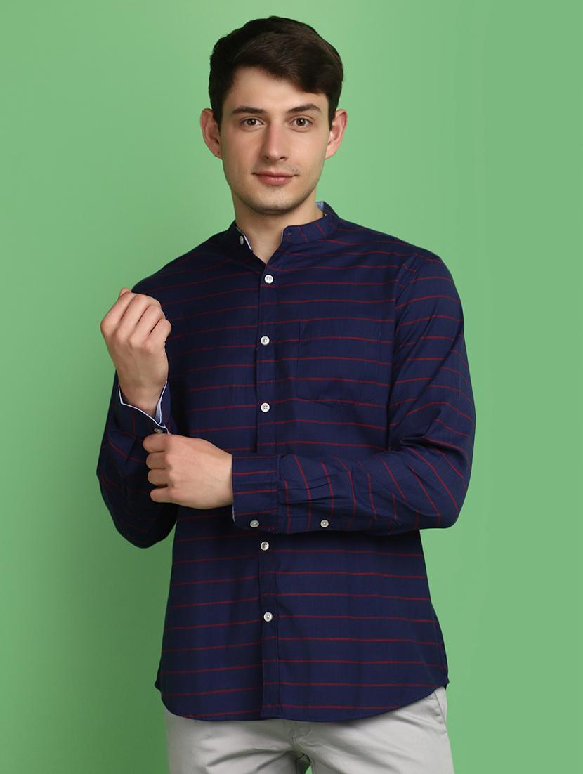 stripes printed casual shirt - 20970616 - Zoom Image - 0