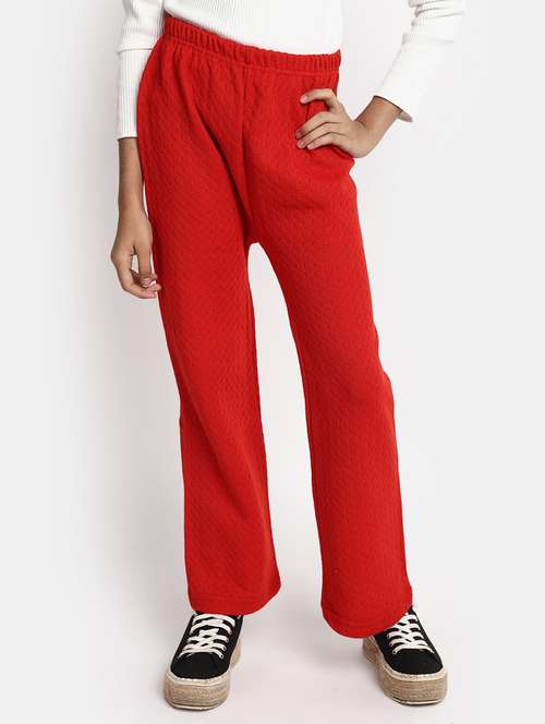 red acrylic blend legging - 20970709 - Standard Image - 0