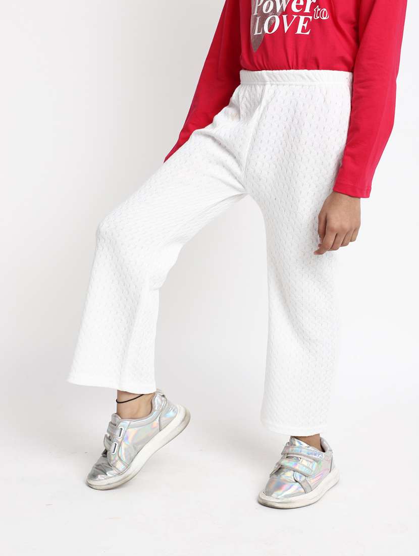 white acrylic blend legging - 20970710 - Standard Image - 1