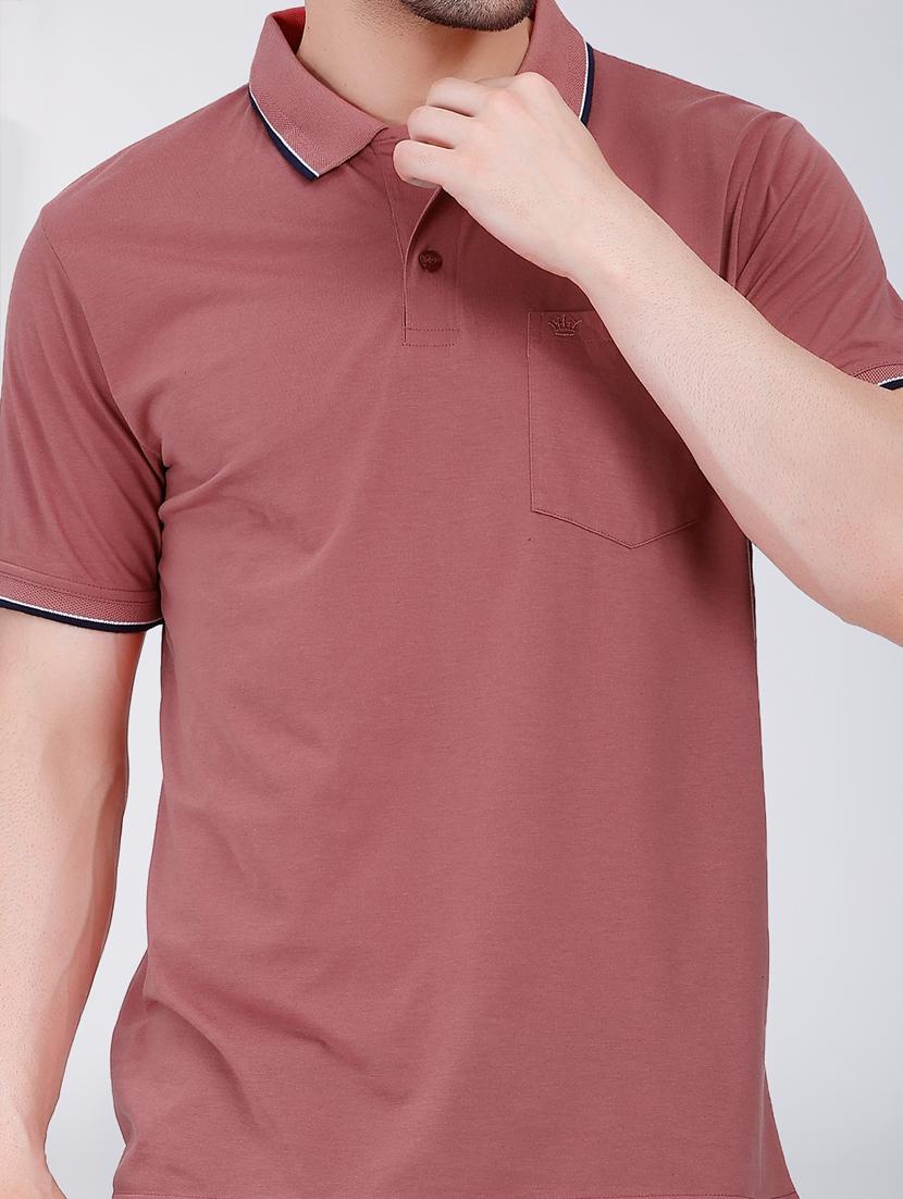 men solid polo t-shirt - 20971447 - Standard Image - 4