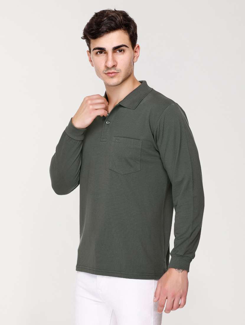 men solid polo t-shirt - 20971493 -  Standard Image - 1