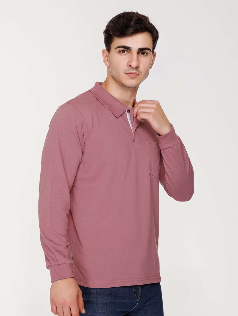 men solid polo t-shirt - 20971496 -  Standard Image - 1