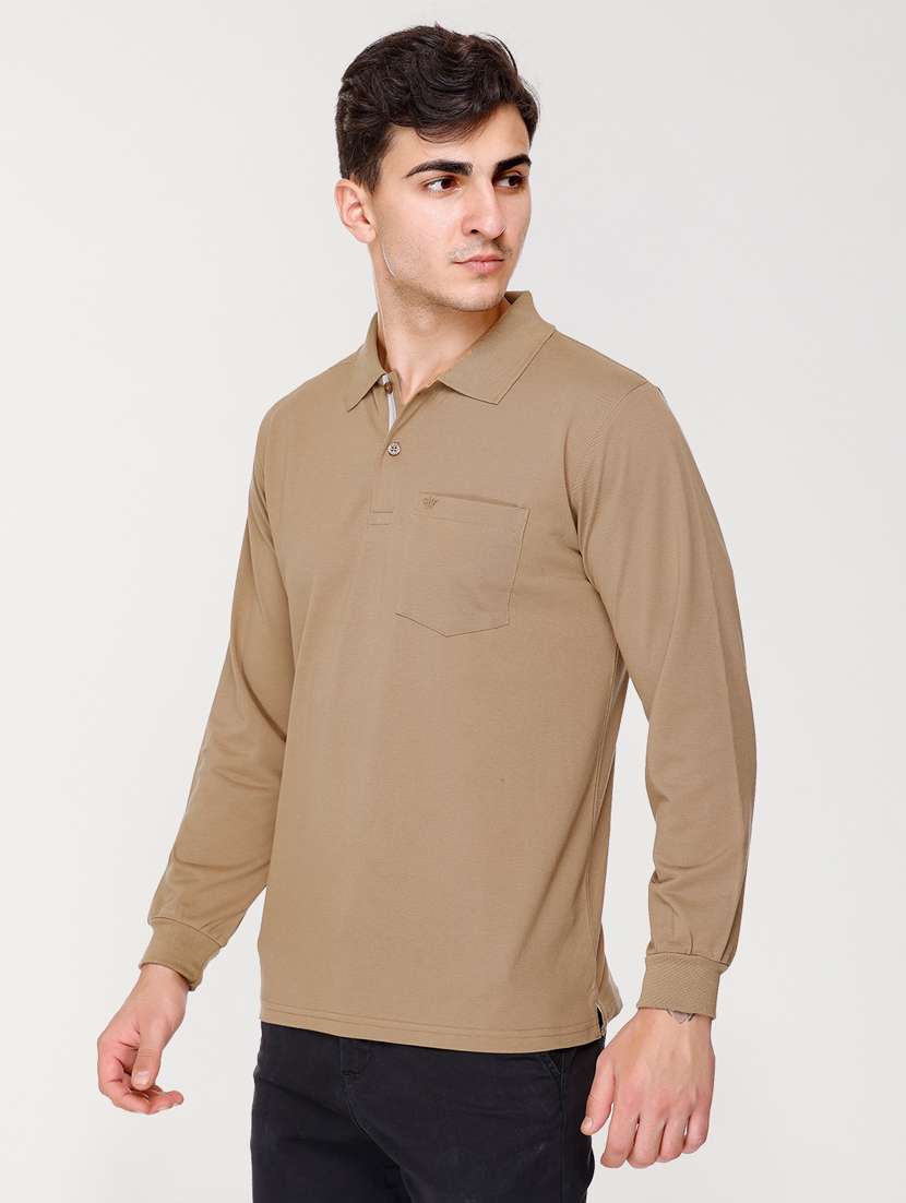 men solid polo t-shirt - 20971498 -  Standard Image - 1