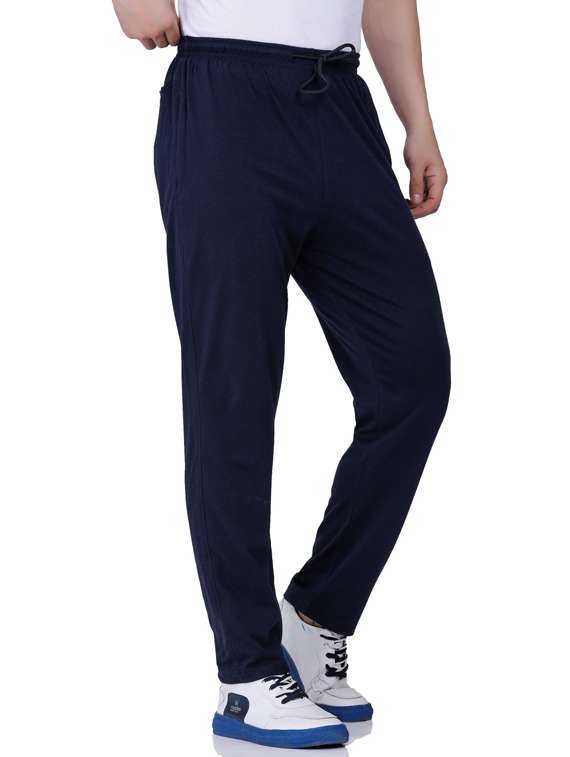 men mid rise placement printed full length track pant