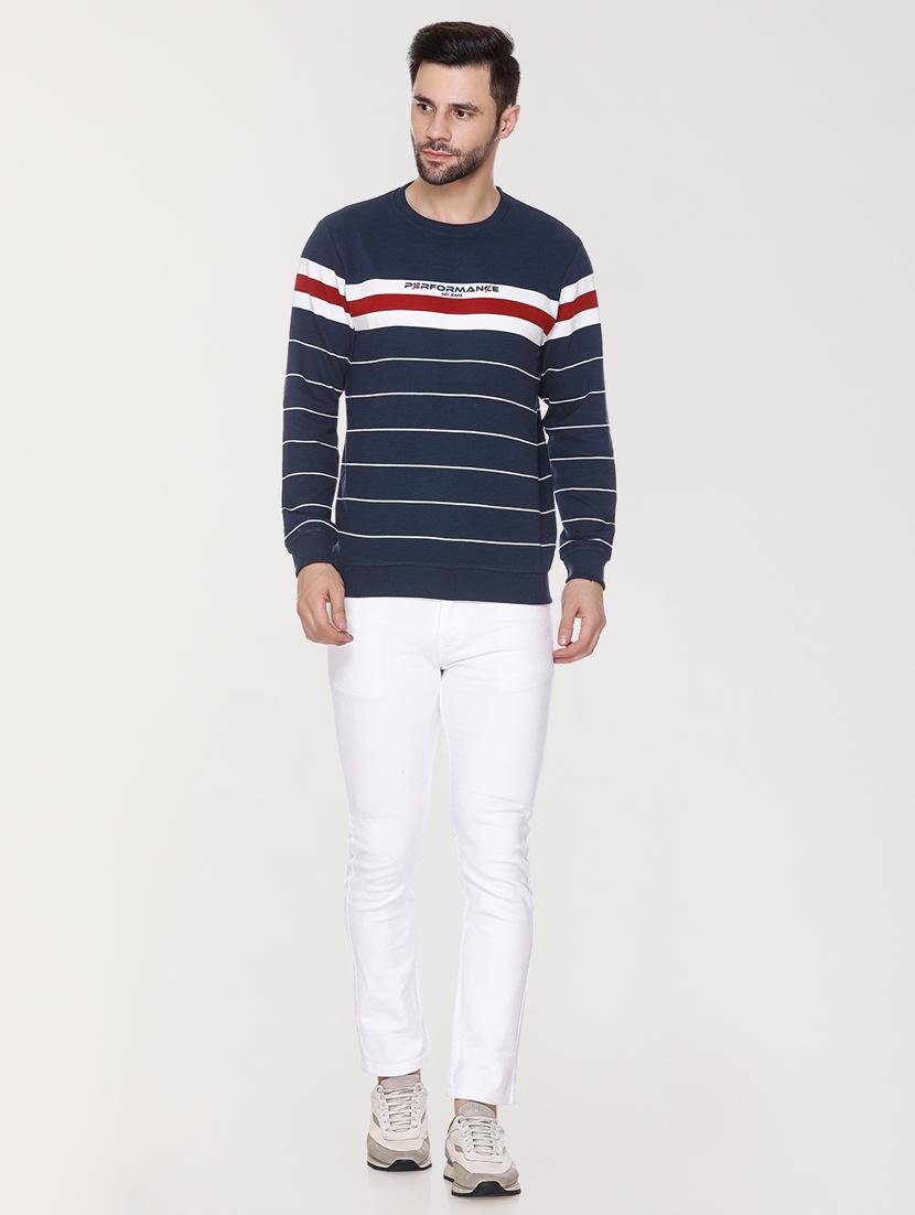men striped long sleeve sweatshirt - 20971546 - Standard Image - 4