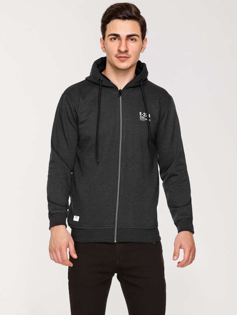black sweatshirt