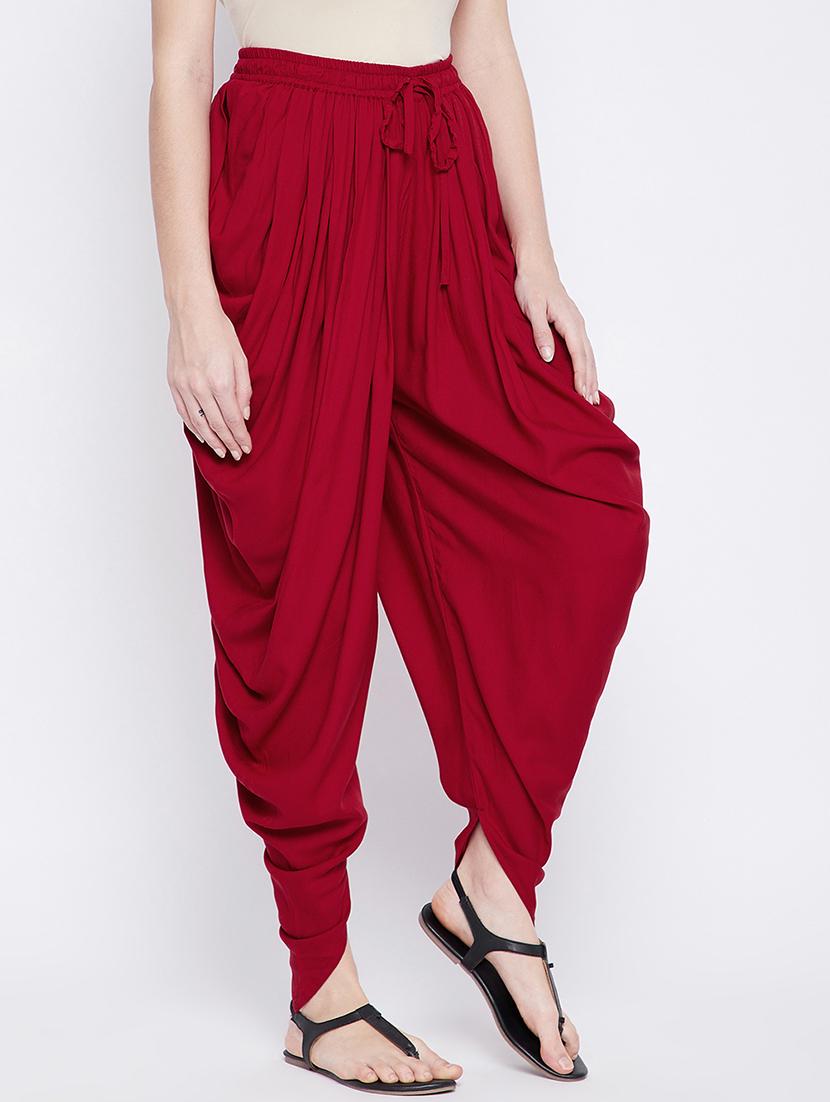 women solid color dhoti salwar - 20971784 - Standard Image - 1