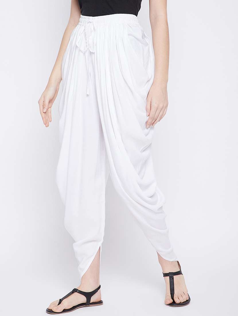 women solid color dhoti salwar - 20971786 -  Standard Image - 1