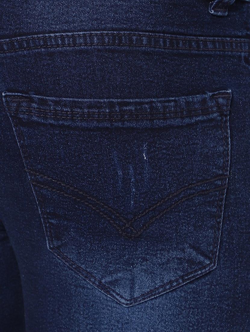 navy blue denim short - 20971985 - Standard Image - 4