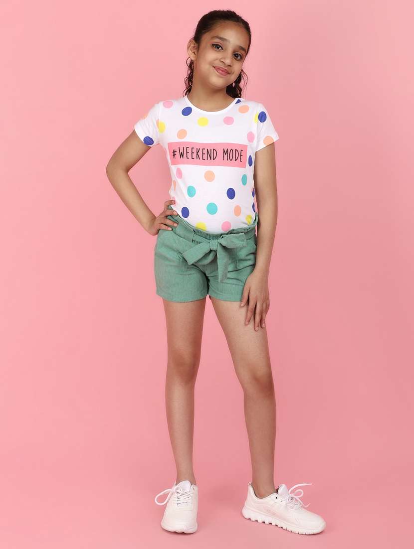 green cotton shorts - 20972424 -  Standard Image - 4