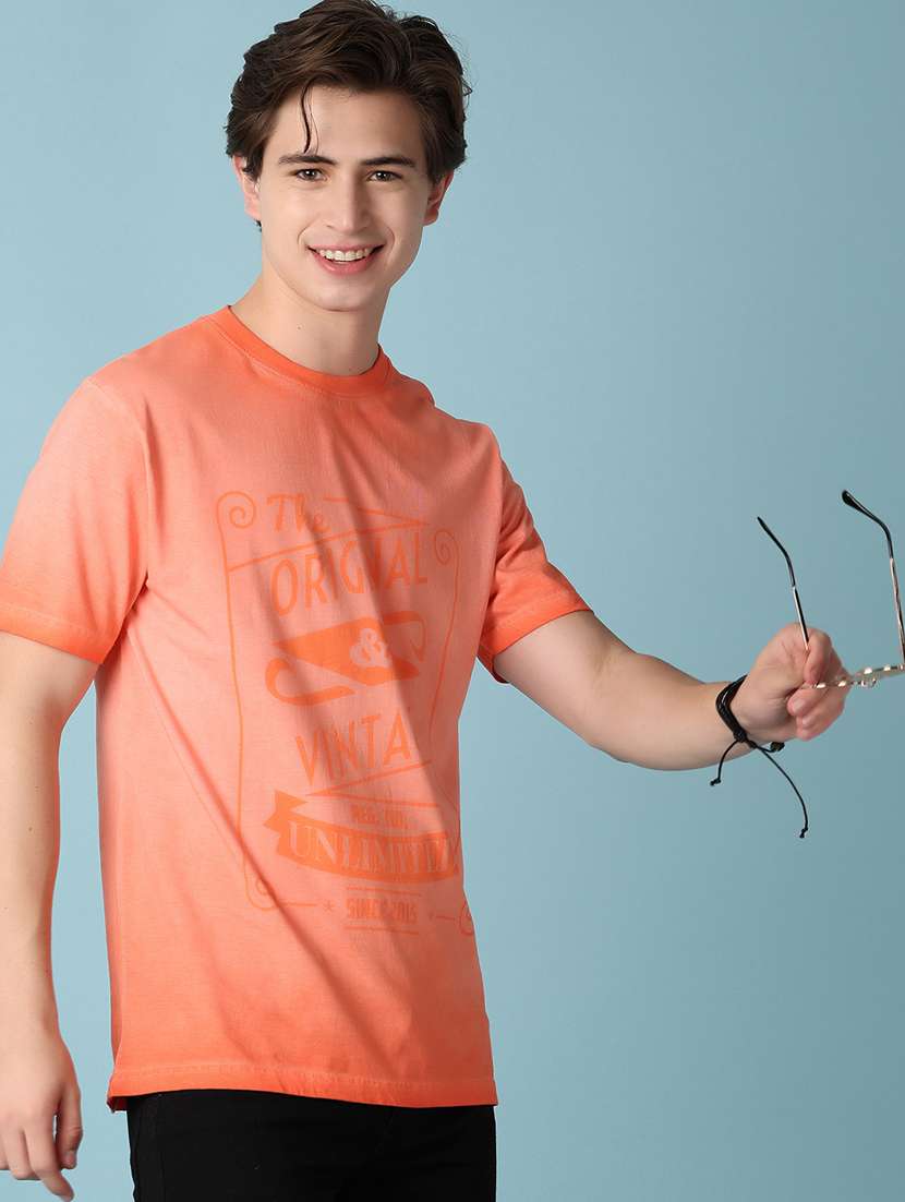 men front print short sleeve t-shirt - 20973910 -  Standard Image - 1