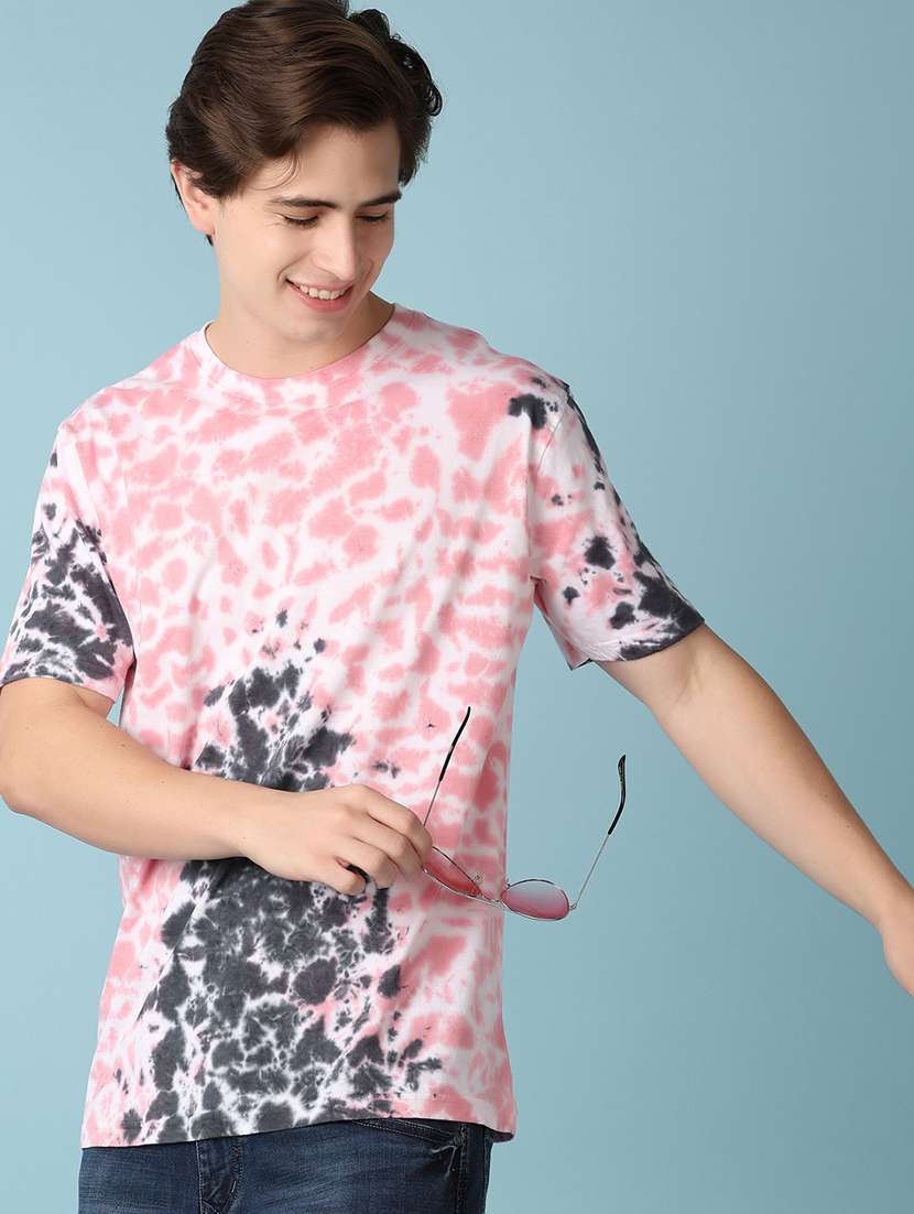 men all over print cotton short sleeve t-shirt - 20973940 -  Standard Image - 1