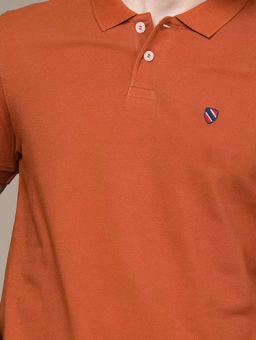 men polo neck logo print t-shirt - 20977351 -  Standard Image - 4