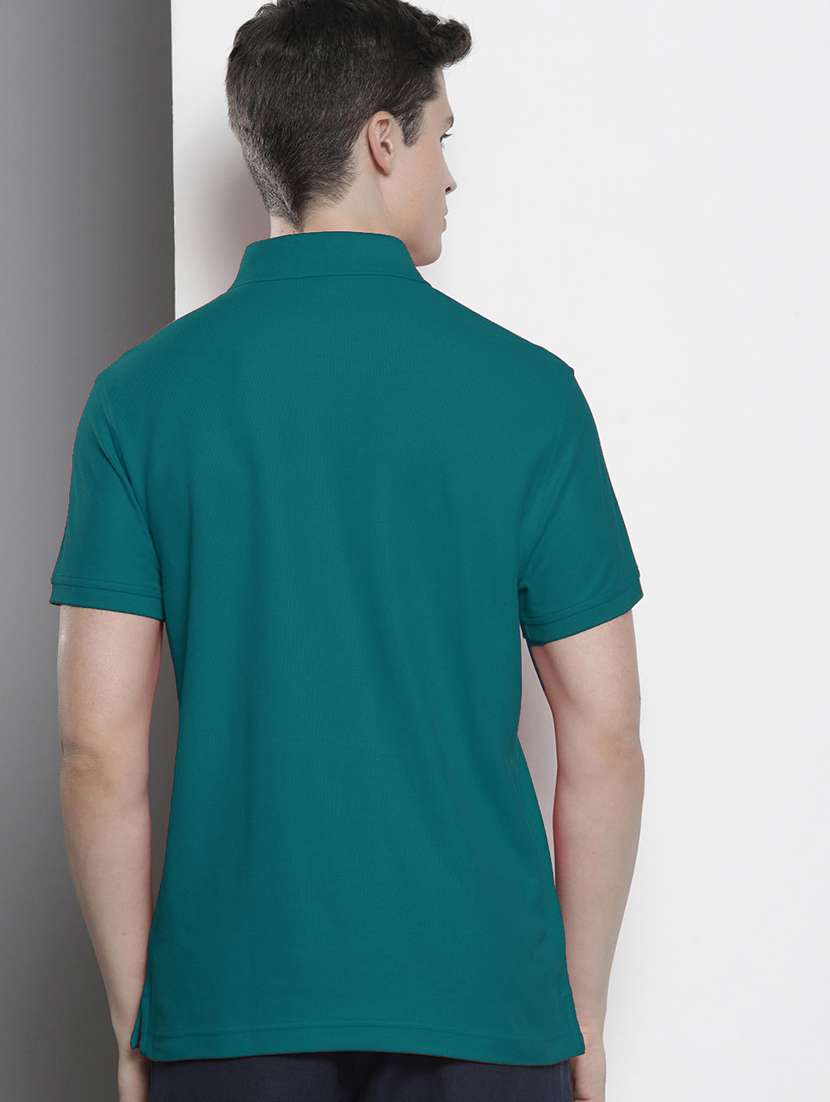 men polo neck logo print t-shirt - 20977352 -  Standard Image - 1