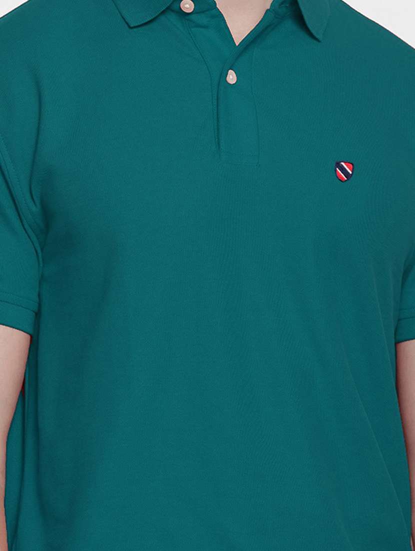 men polo neck logo print t-shirt - 20977352 -  Standard Image - 4