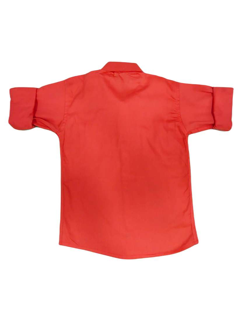 red cotton blend shirt - 20977437 -  Standard Image - 1
