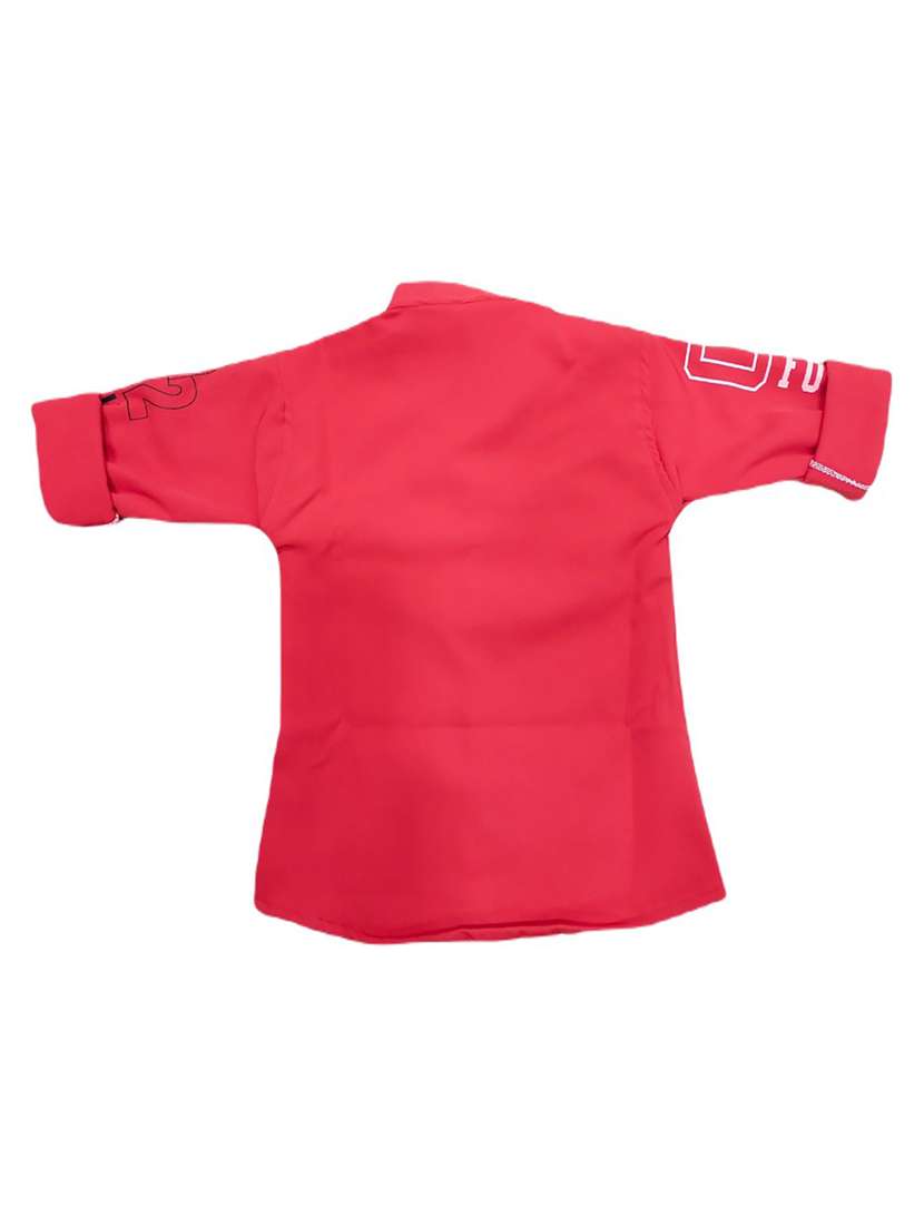 Boys Long Sleeved Placement Printed Shirt - 20977444 -  Standard Image - 1