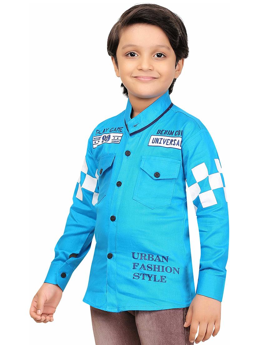 boys cotton long sleeve shirt - 20977566 -  Standard Image - 1