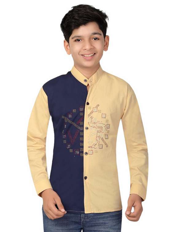 kids long sleeve casual shirt