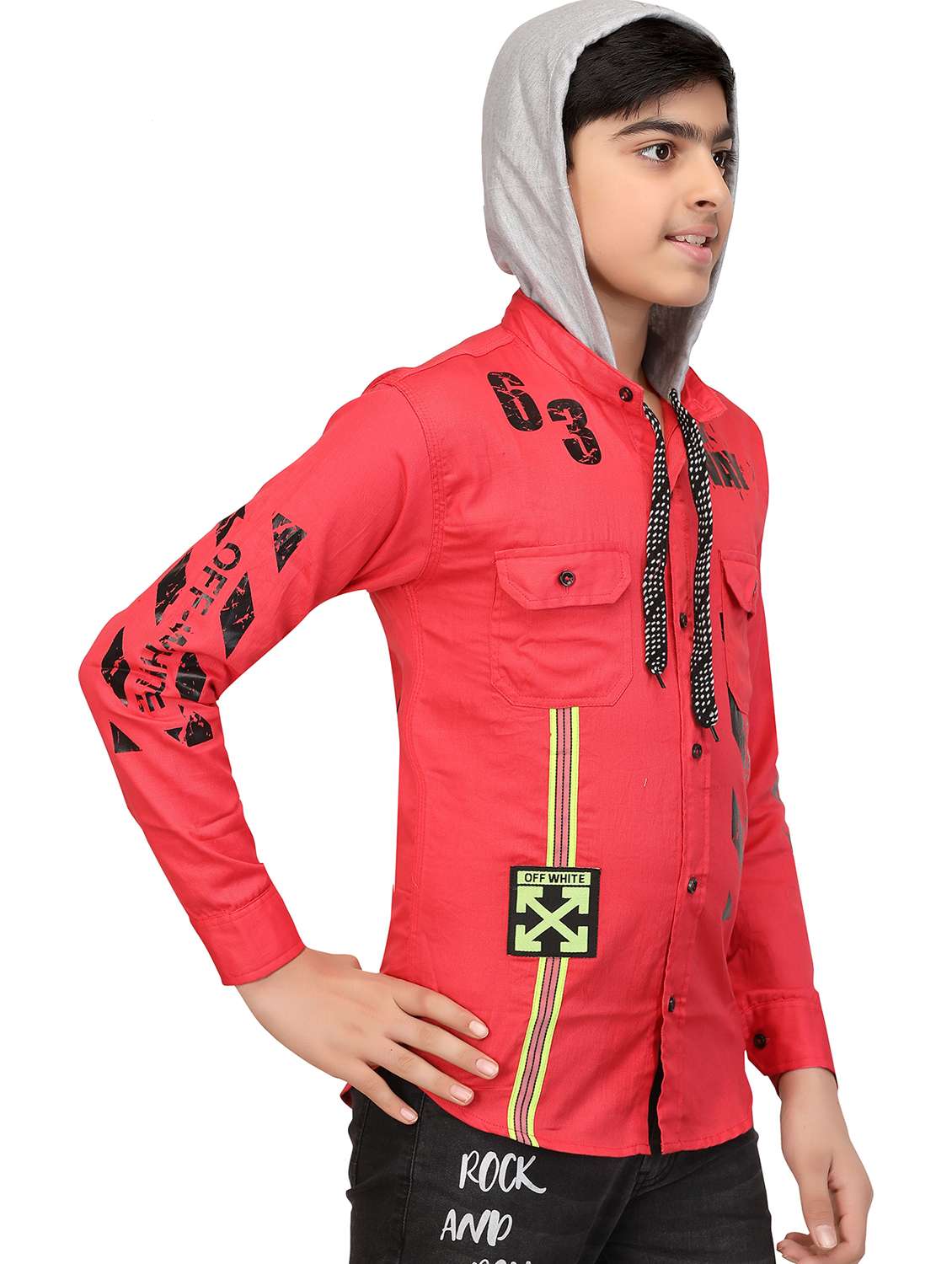 boys long sleeved placement printed shirt - 20977727 -  Standard Image - 1