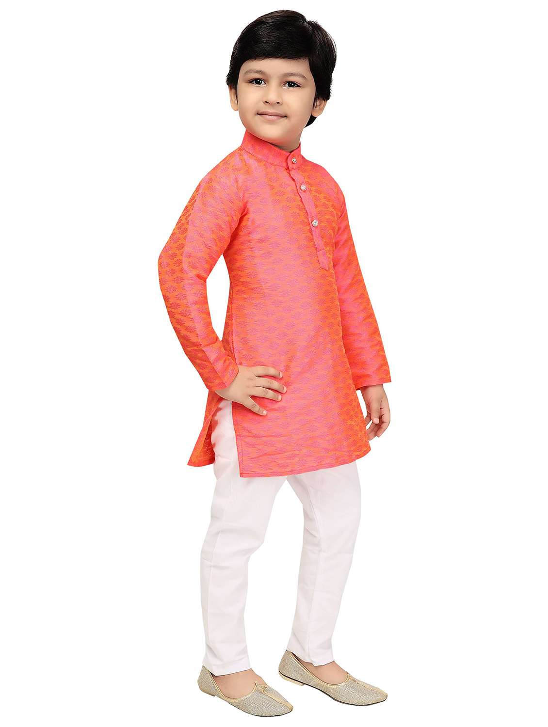 boys solid kurta & pyjama set - 20977831 -  Standard Image - 1