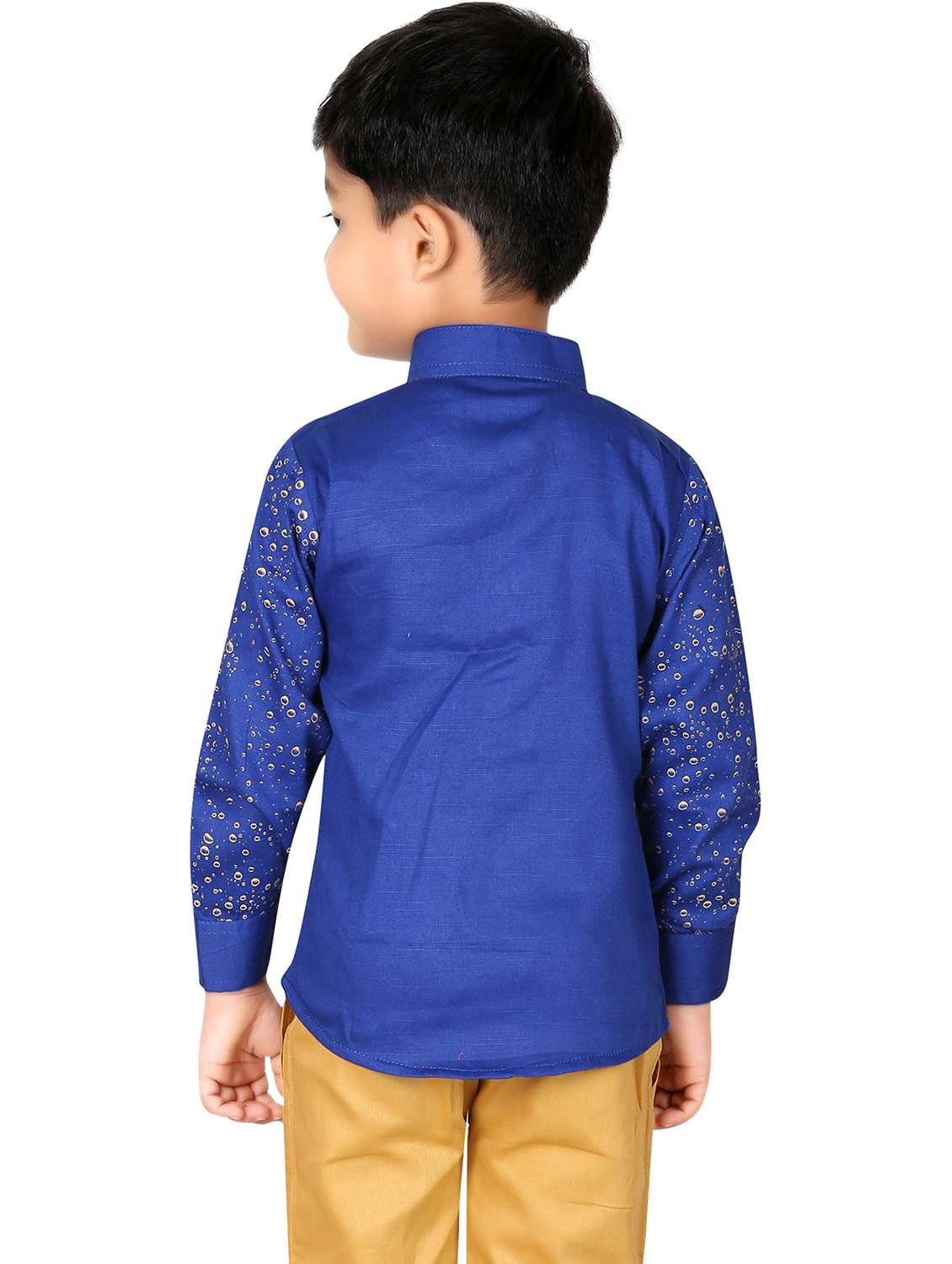 boys placement printed asymmetric kurta  - 20978291 -  Standard Image - 1
