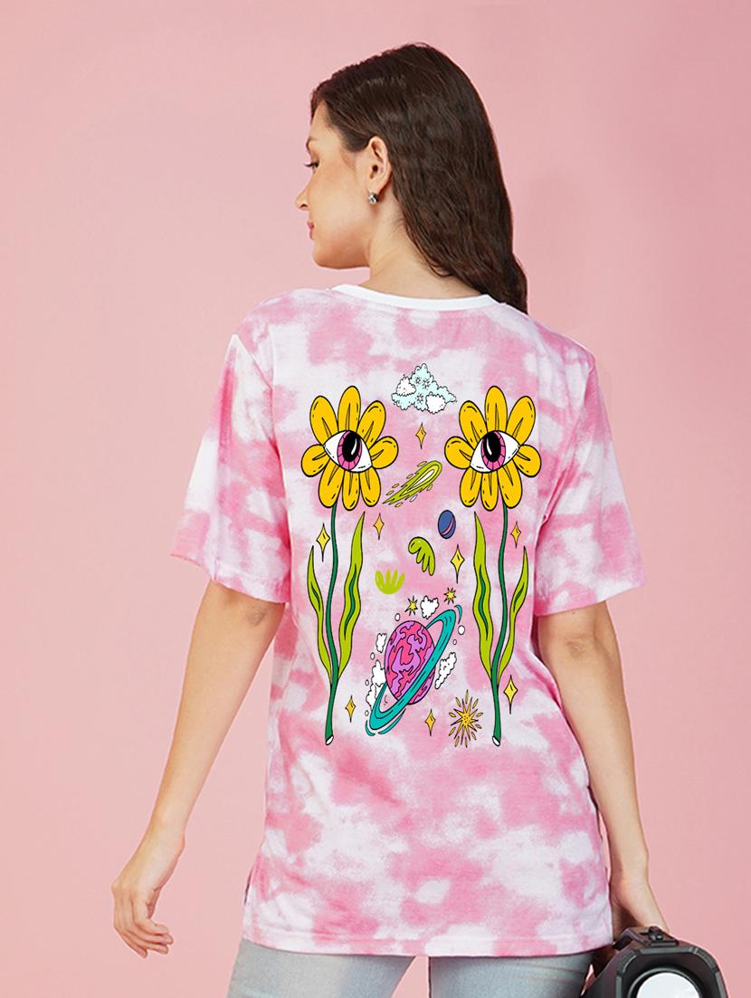 tie & dye round neck t-shirt - 20978364 - Standard Image - 1