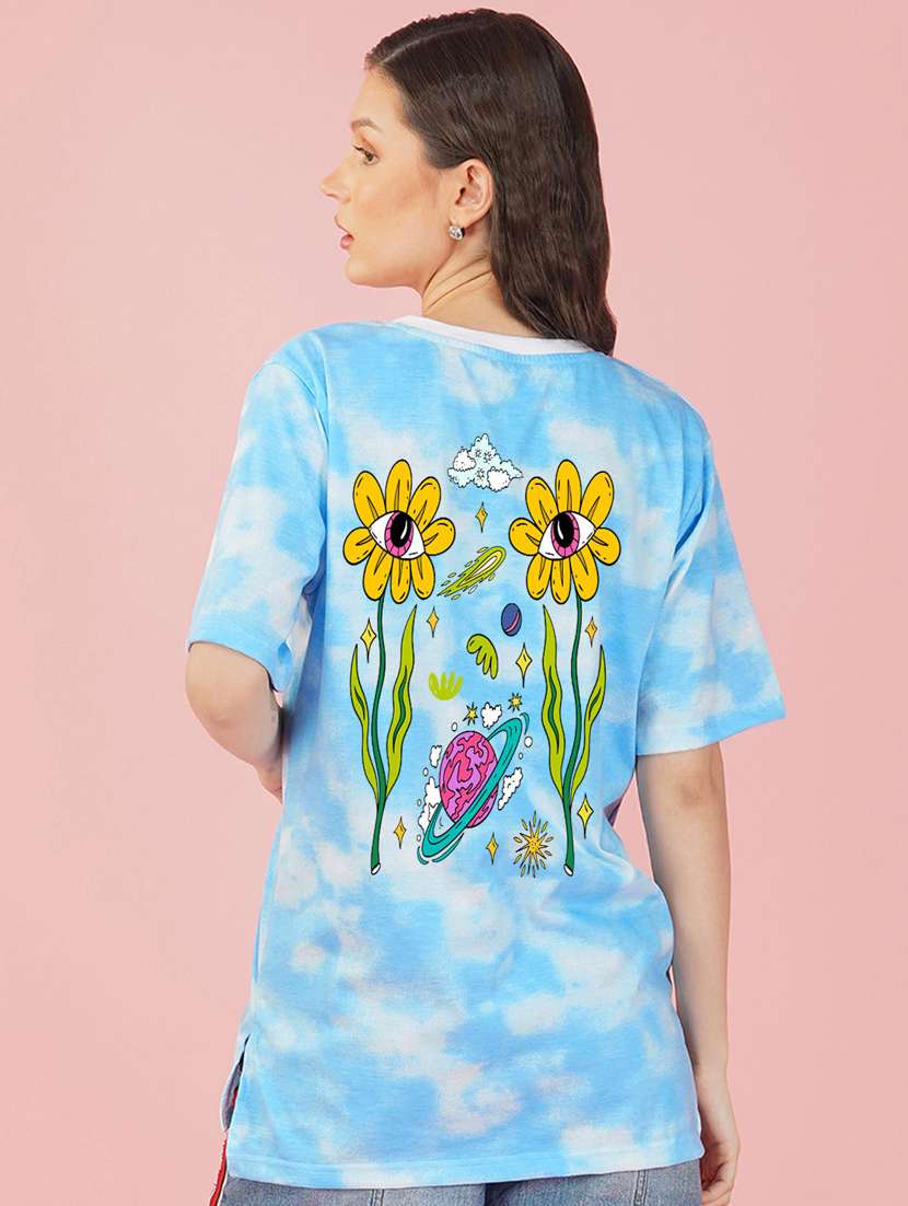 tie & dye round neck t-shirt - 20978366 - Standard Image - 1
