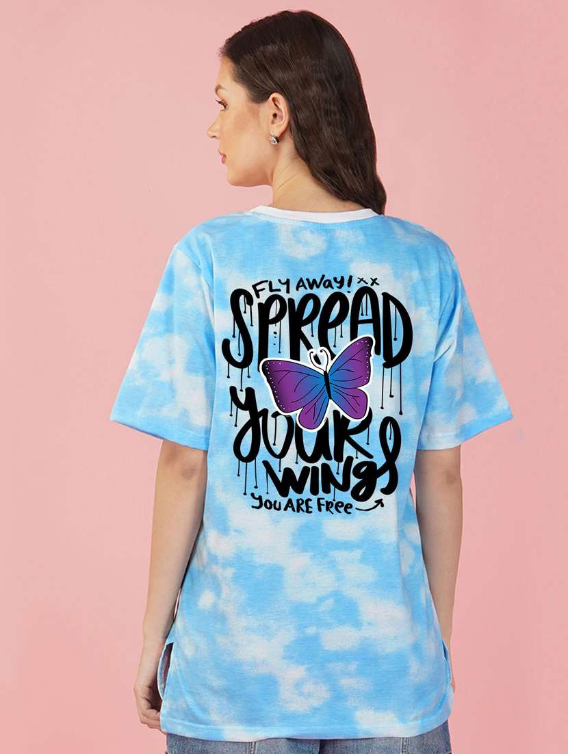 tie & dye round neck t-shirt - 20978377 -  Standard Image - 1