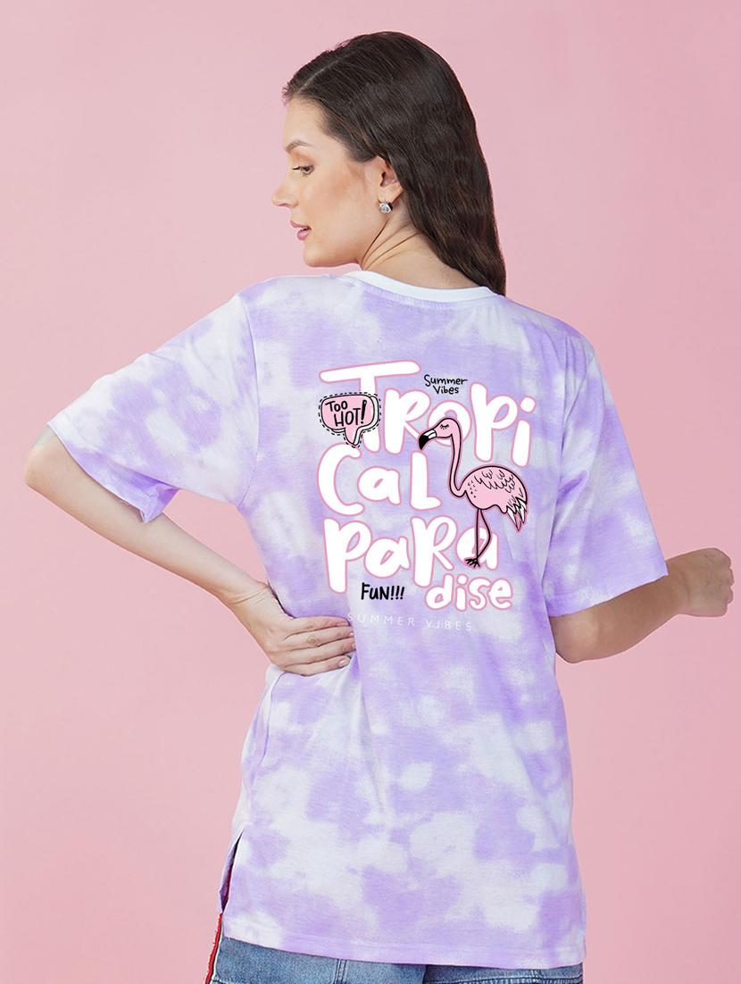 tie & dye round neck t-shirt - 20978378 - Standard Image - 1