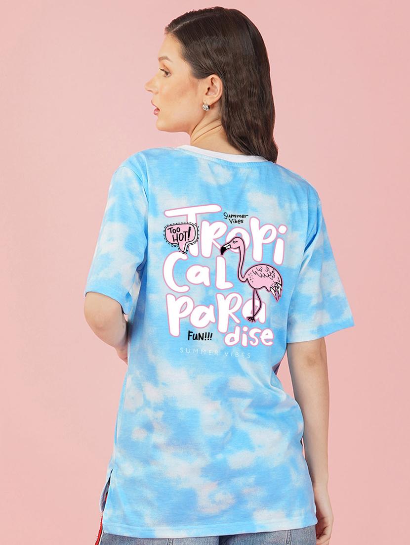 tie & dye round neck t-shirt - 20978381 - Standard Image - 1