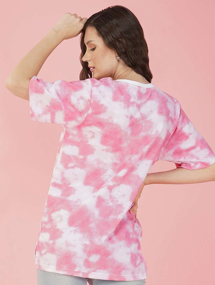 tie & dye round neck t-shirt - 20978383 - Standard Image - 1