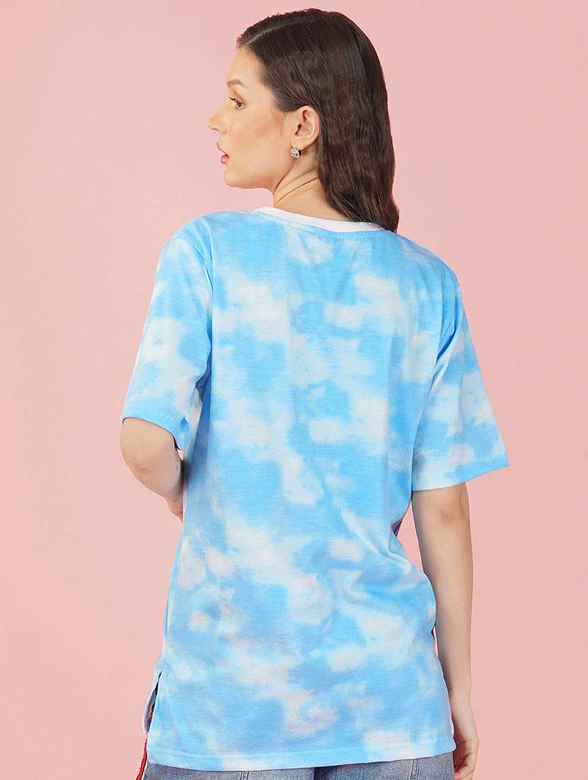 tie & dye round neck t-shirt - 20978401 -  Standard Image - 1