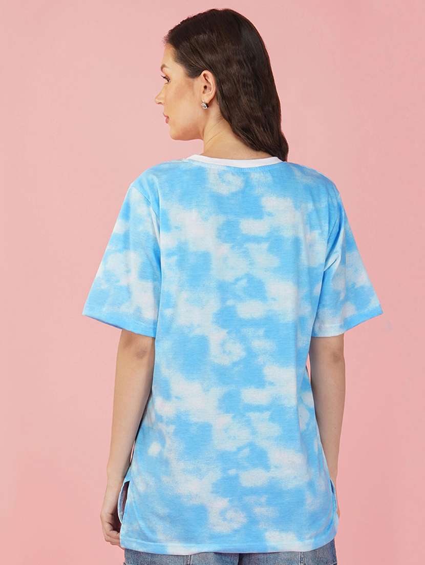 tie & dye round neck t-shirt - 20978405 -  Standard Image - 1