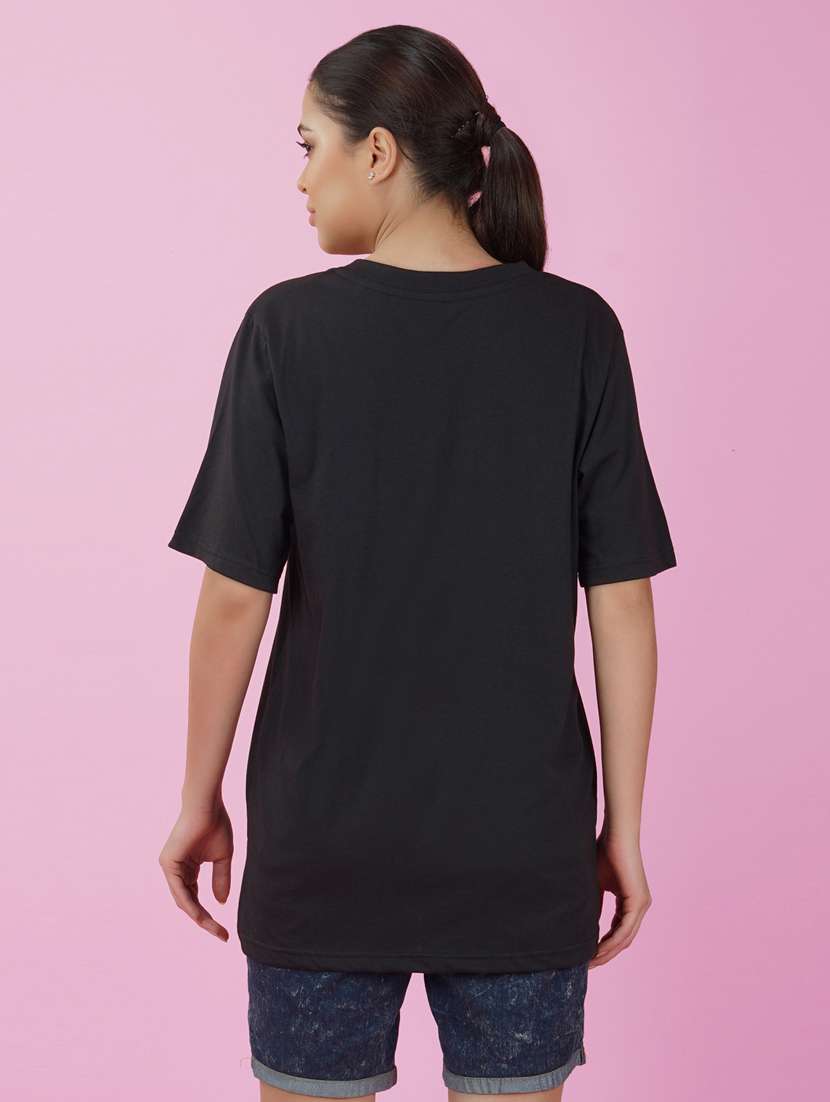 round neck placement print t-shirt - 20978438 - Standard Image - 1