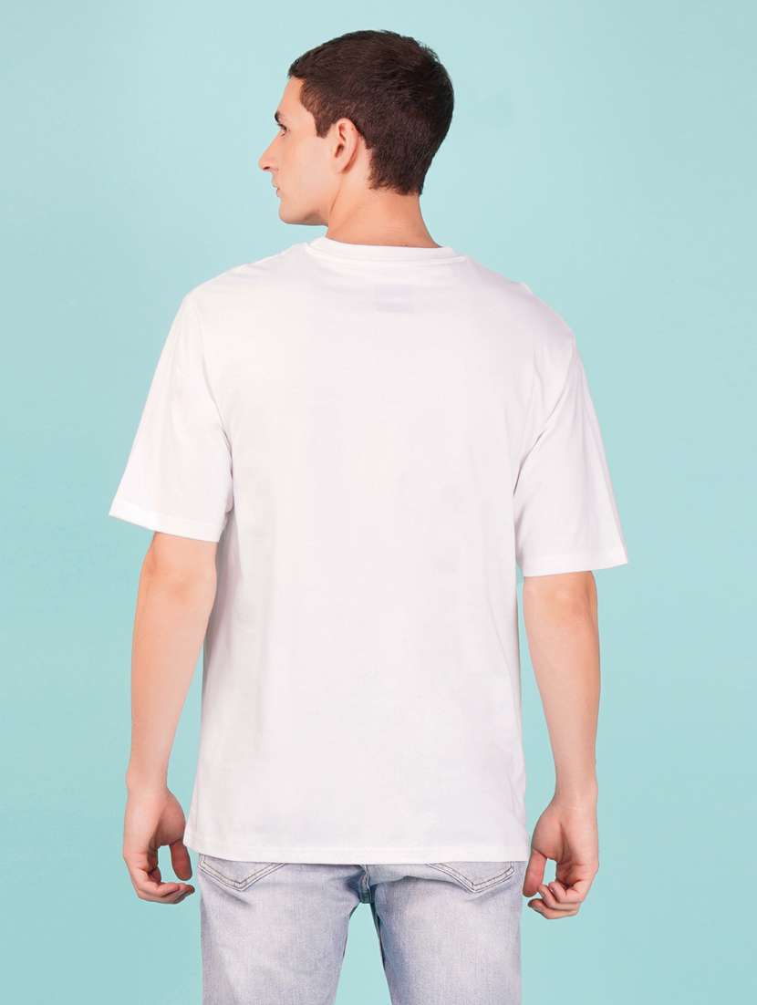 round neck front print t-shirt - 20978522 - Standard Image - 1