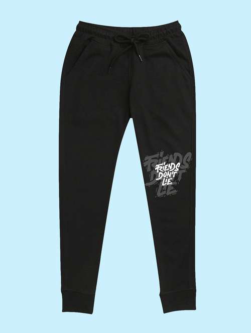 black placement print detailed jogger - 20978692 - Standard Image - 0