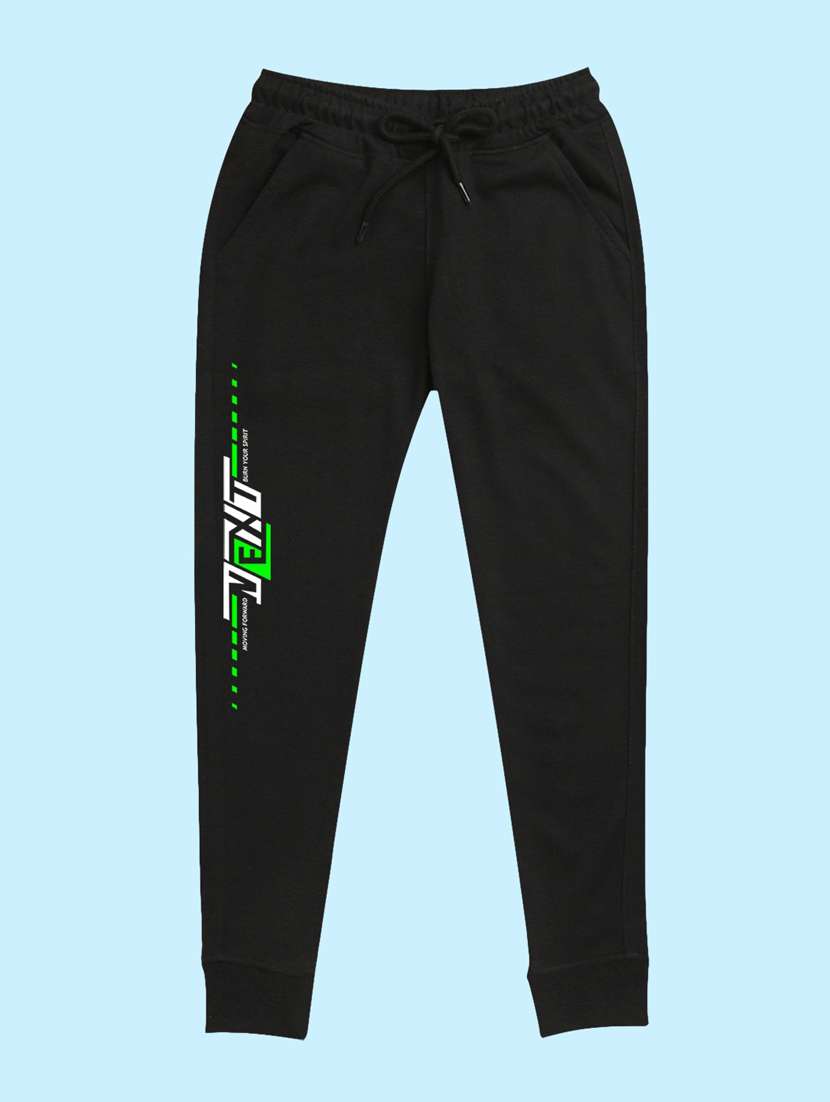 black placement print detailed jogger - 20978708 - Zoom Image - 0