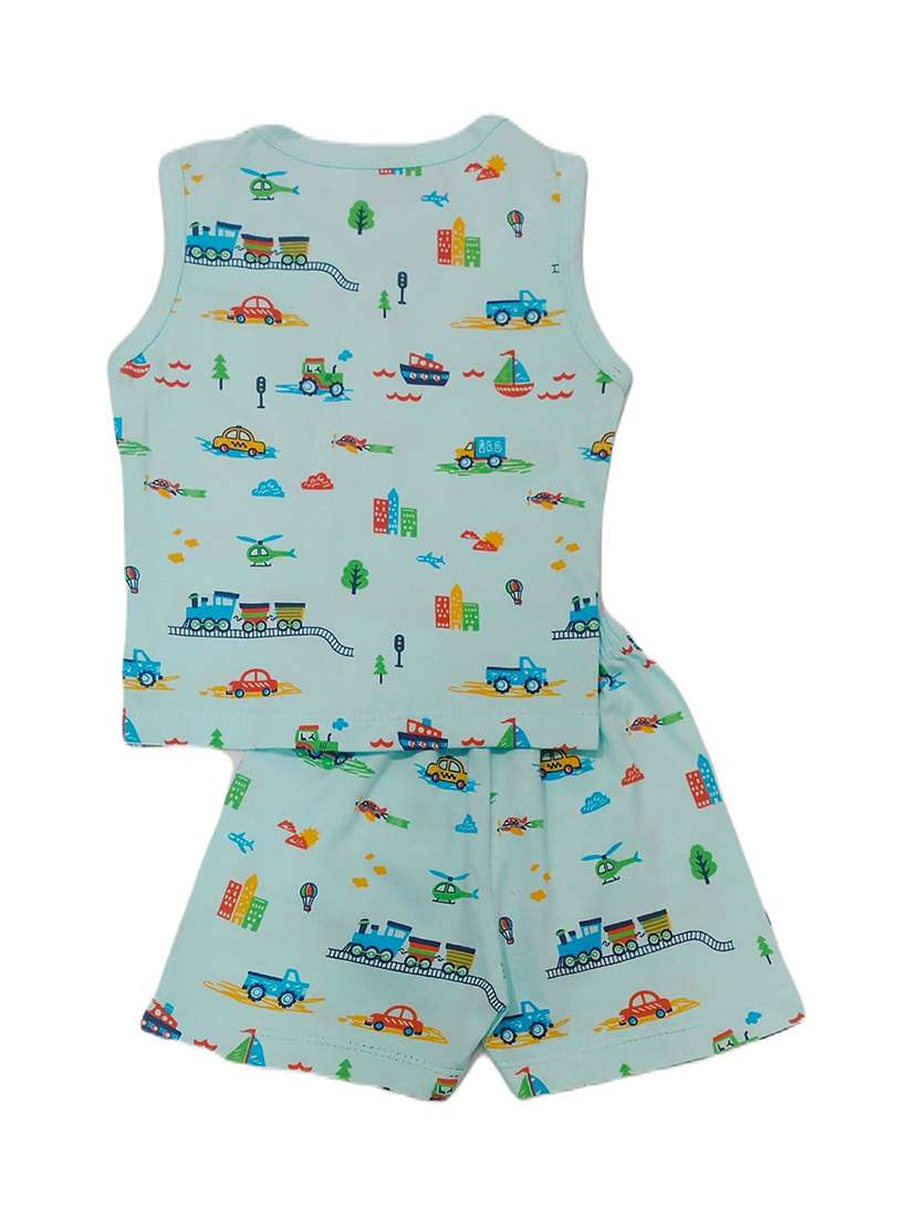 kids printed shirt & shorts set - 20978938 -  Standard Image - 1